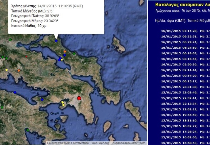 Ενημερωτική Οδηγία στα σχολεία  λόγω του σημερινού σεισμού