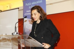 Ομιλία της Χ. Κεφαλίδου στην παρουσίαση  έρευνας για το δημόσιο σχολείο