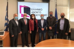 Επίσκεψη της βουλευτού του ΚΙΝΑΛ   Χαράς Κεφαλίδου  στο Ελληνικό Ανοικτό Πανεπιστήμιο