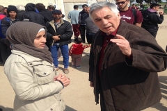 Επίσκεψη στο κέντρο φιλοξενίας προσφύγων στον Ελαιώνα